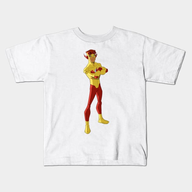 Kid Flash Kids T-Shirt by Comics